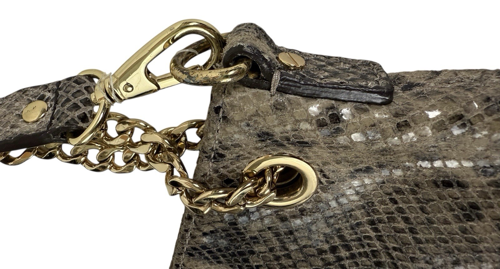 MICHAEL KORS Python/Leather JET SET Hobo Shoulder… - image 12