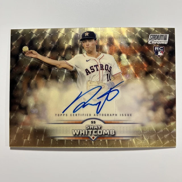 2025 Topps Stadium Club Chrome Shay Whitcomb Auto Superfractor 1/1 Astros