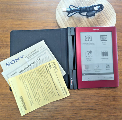 Sony Touch Edition Digital Reader PRS-600 6'' Display Bundle NEW Battery