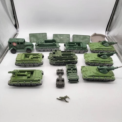 Vintage Marx / Andy Gard Era U.S. Army Plastic Vehicle Lot – Tanks +