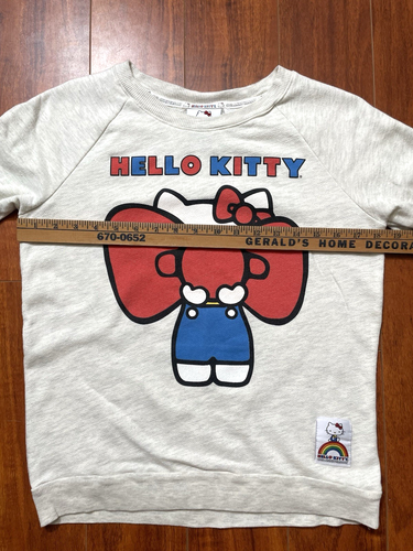 Hello Kitty 40th Anniversary Gray Sweatshirt Womens Size Small 21.5x18.5 - Picture 5 of 6
