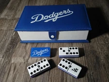 LA Dodgers Dominoes Jumbo, dominoes, domino set, dominoes set, Dodgers