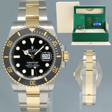 2023 NEW PAPERS Rolex 126613LN Submariner 41mm Black Two Tone Gold Steel Watch