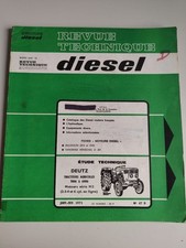 REVUE TECHNIQUE TRACTEUR DEUTZ 3006 4006 5006 5506 6006 MOTEUR 912 F2L F3L F4L