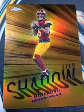 2025 Topps Chrome - Shadow Etch Jayden Daniels Gold /50  #SE-8