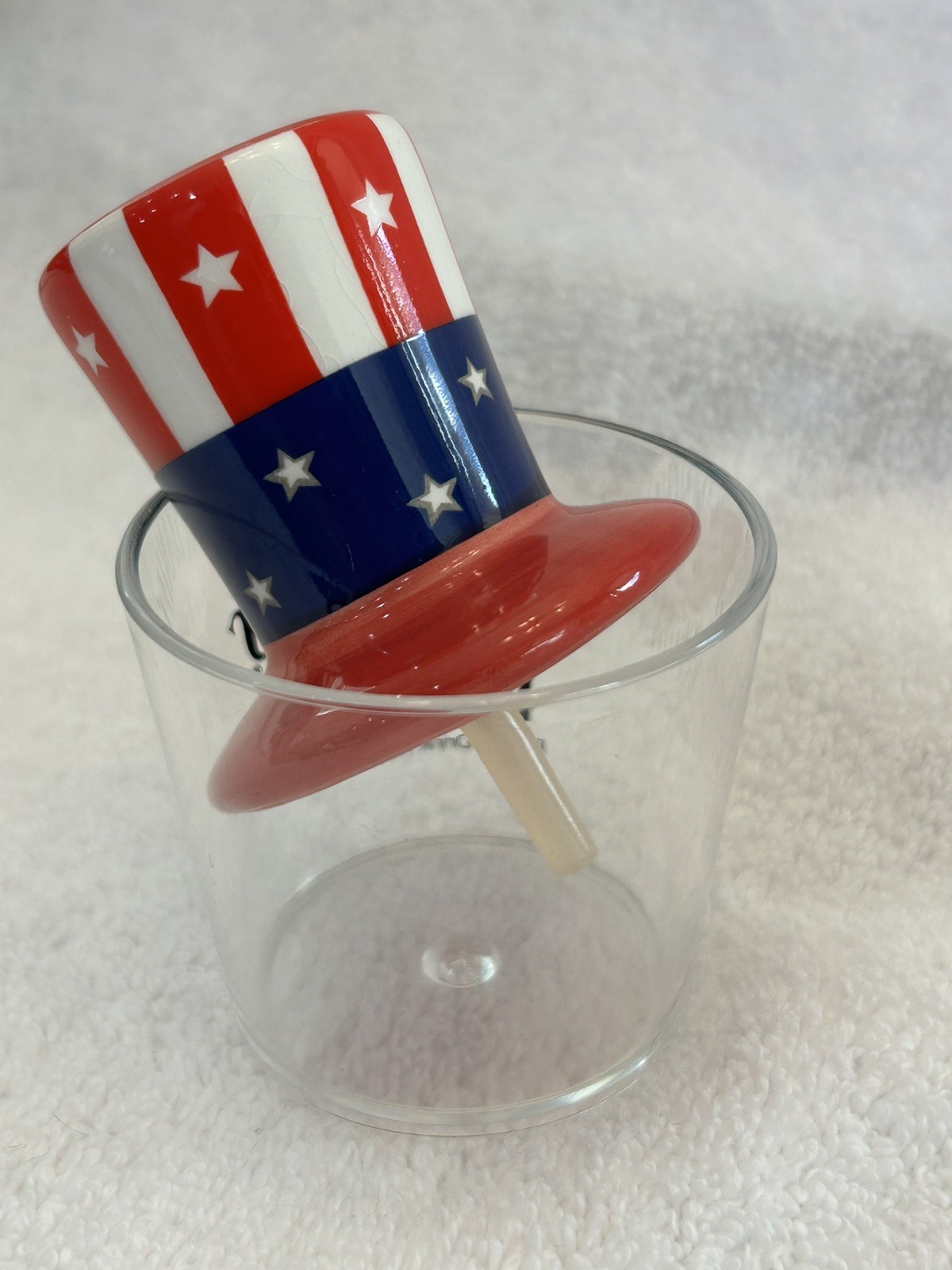 Nora Fleming Uncle Sam Hat Retired Signed NF Initials