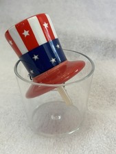 Nora Fleming Uncle Sam Hat Retired Signed NF Initials