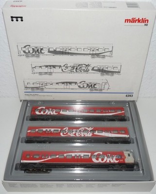 Märklin H0 4393 ++ S-Bahn Wagen-Set Coca Cola 3-teilig in OVP ++ #C5_514