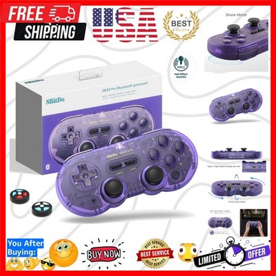 SN30 Pro Wireless Bluetooth Controller Hall Effect Joystick Update with Rumbl...