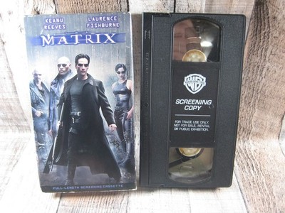 The Matrix Screener VHS Screening Promo 1999 Warner Keanu Reeves Lana Wachowski