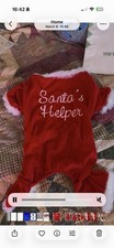 Adorable Santa’s Helper L Large Dog Outfit Winter Christmas Pup Crew