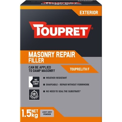 Toupret Touprelith F Außenmauerwerk Reparatur Spachtel 1,5 kg