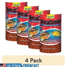 Cichlid Floating Pellets Fish Food 4 Pack Protein Rich Nutritional Formula New