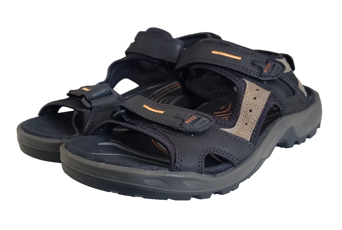 Ecco Yucatan Sandali Uomo Taglia 10 5 Outdoor Escursionismo Supporto Arco Recettore Pelle