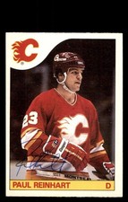 1985 OPC O-Pee-Chee Hockey #1 Lanny McDonald Signed Autograph (no COA)