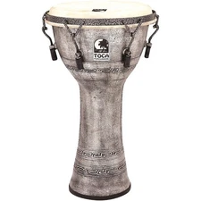 Toca Freestyle Antique-Finish Djembe 10 inch, Silver 197881400859 OB