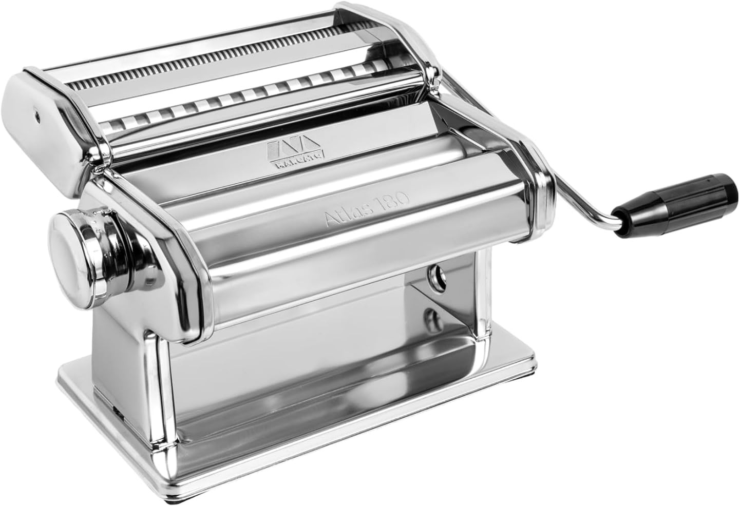 Made in Italy Atlas 180 Classic Manual Pasta Machine, Chrome