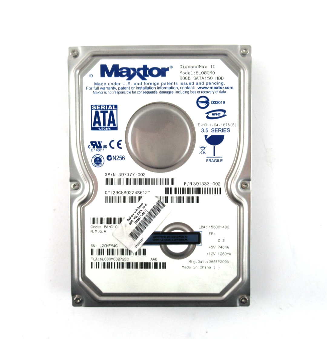 80GB SATA 3.5"" 7200RPM 1.5Gb/s 8MB HDD - 373311-001