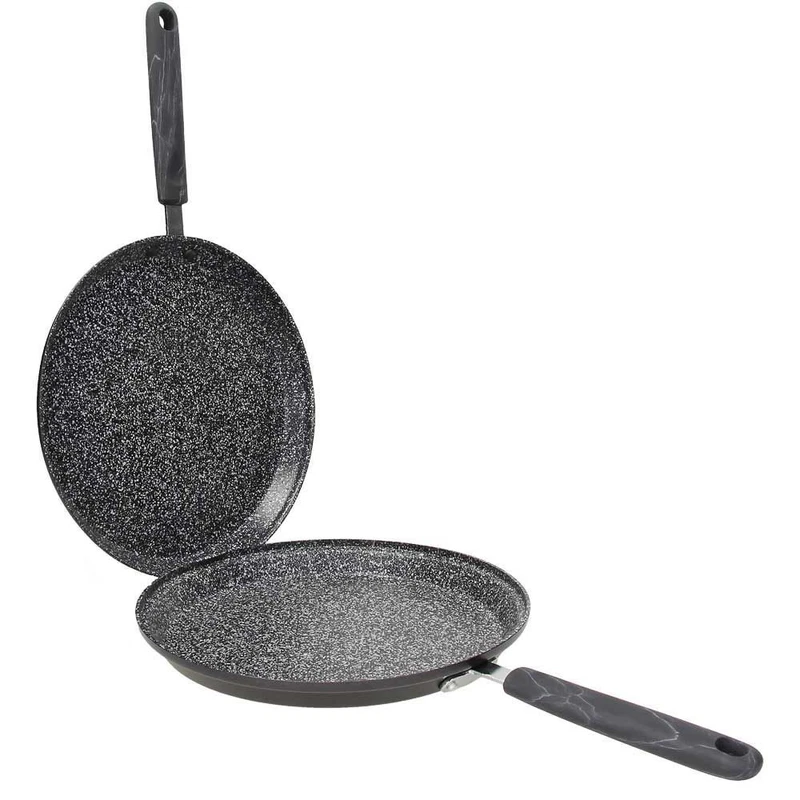 Doppia Padella GIRA FRITTATA 26 cm con Manico TOGNANA Antiaderente per INDUZIONE, fotografia 5 di 8