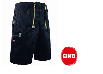 EIKO kurze Zunfthose 4111 Weser Zunftshort Arbeitshose Zimmermann Cord schwarz