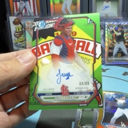 2026 Bowman Chrome Juan Rujano 1st Packfractor Auto /89  view 2