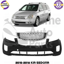 Front Bumper Cover Fascia & Grille Assembly For 2015-2018 Kia Sedona