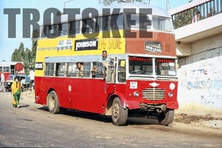 35mm Slide INDIA Bombay Bus MYF 361 1984 Original Indian