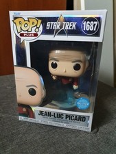 Funko Pop Plus Star Trek 1687 Jean-Luc Picard Brillo Transportador Figura Raro
