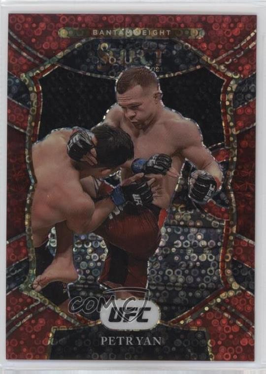 2021 Panini Select UFC Concourse Red Disco Prizm 173/199 Petr Yan #79 12b5