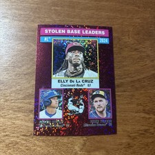 2025 Topps Heritage Stolen Base League Leaders #197  Pink Sparkle Refractor