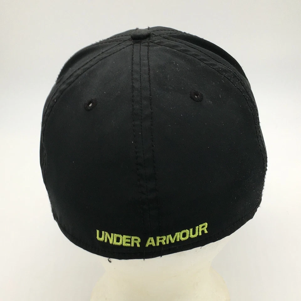 Gorra de Combinación NFL Combine Negra Verde Talla Mediana Grande de Under Armour Mens Heat Gear ¡RARO! Foto 4 de 4