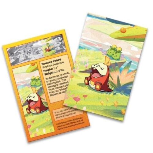 Fuecoco Pokemon Art Card #0909 for Collectors and Fans