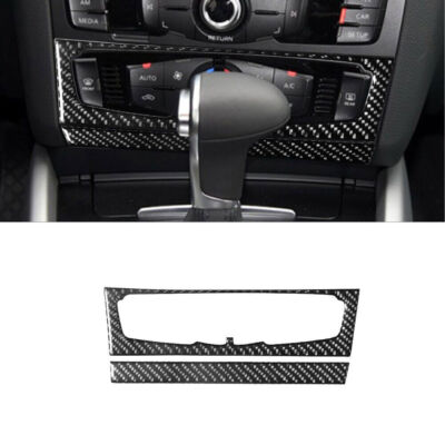 For Audi Q5 09-17 Carbon Fiber Interior Climate Console (Triple Zone) Cover Trim