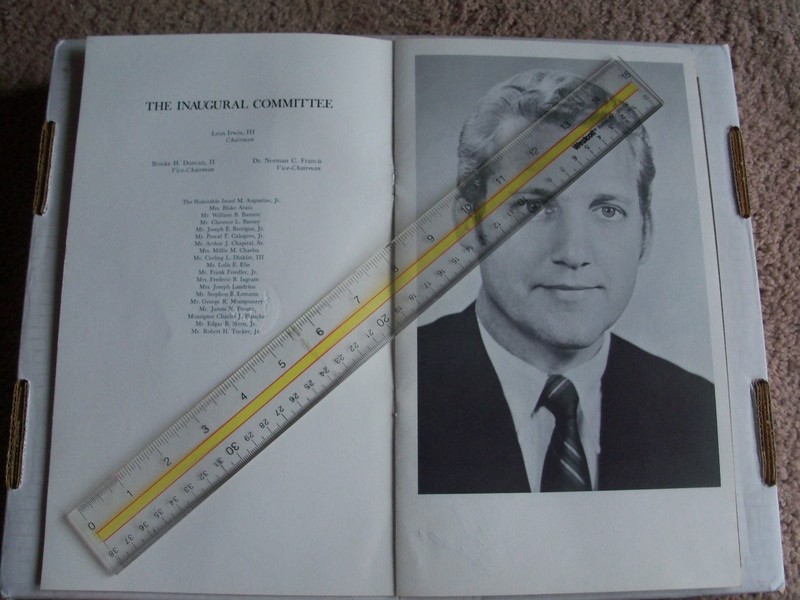 1970 Inauguration New Orleans Mayor Moon Landrieu, Signed by DiRosa & Ciaccio