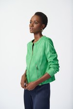 Joseph Ribkoff 241909 Island Green Faux Suede Jacket Original Price £239.00
