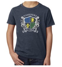 Family Crest with custom family name and date- Family Reunion youth T-shirts