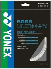 Yonex BG66 Ultimax Badmintonsaite - 10m - Metallic White - BG 66
