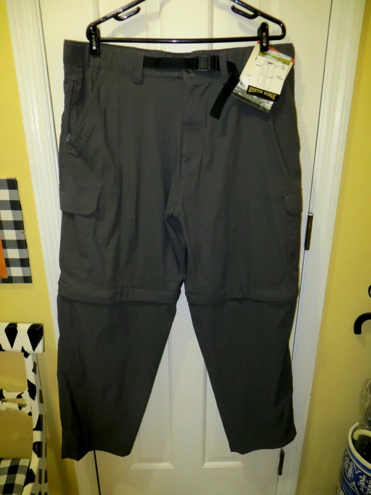 Rustic Ridge gray zip-off quick-dry pants NWT sz. 2X
