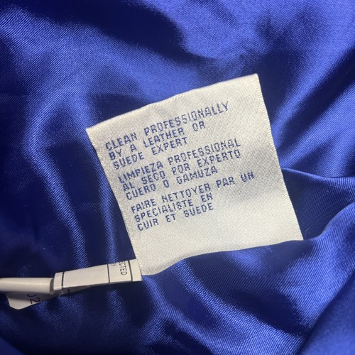 Vintage Detroit Lions G -III Carl Banks Leather Varsity Jacket Size 2XL Spellout - Picture 13 of 14