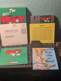 Spot: The Video Game! CIB Nintendo 7-up soda game Registration Card NES