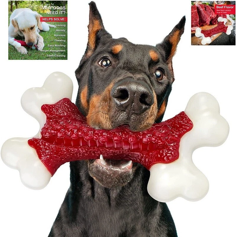 Dog Chew Toys/Tough Dog Toys for Aggressive Chewers/Dog Toys for Large Dogs/Dura