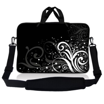 10 Inch Tablet Laptop Sleeve Bag Carry Case Pouch w/ Shoulder Strap Art Design