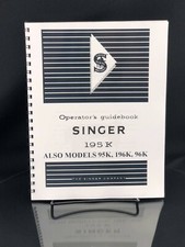 Máquina de coser manual Singer 195K 95K 196K 96K manual instrucciones reimpresión