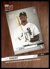 2020 Topps #BTN-9 Luis Robert Best of Topps Now Chicago White Sox Baseball