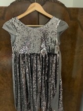 monsoon  girls dress grey sequin  10 years