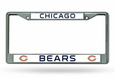 Chicago Bears Nfl Officially Licensed Chrome Auto License Plate Frame Chicago Bears Nfl Officially Licensed Chrome Auto License Plate Frame