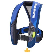 Bluestorm Atmos 40 Inflatable AUTOMATIC Life Jacket USCG Type 2 PFD, Navy Blue