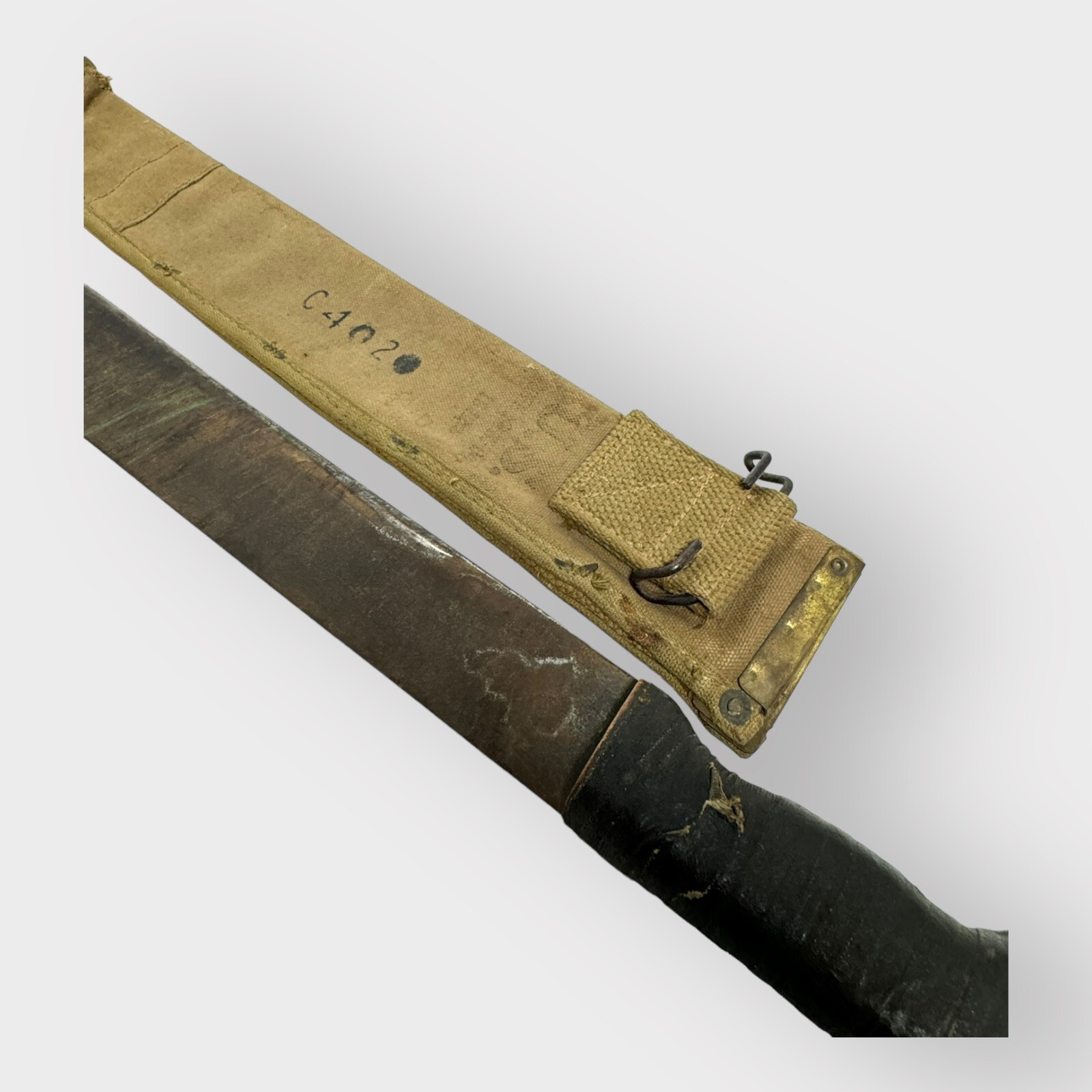 U.S. Legitimus Collins Co Machete 1945 US Military With Canvas Sheath ORIGINAL