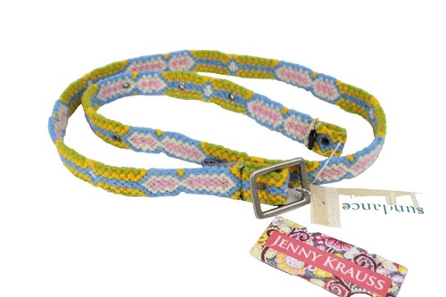 NEW Sundance Catalog Embroidered Wool Belt Jenny Krauss  display picture 1