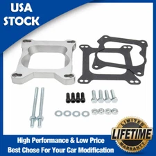 Carburetor Adapter 4bbl Square Plate Spread Bore AFB Carter Edelbrock Quadrajet